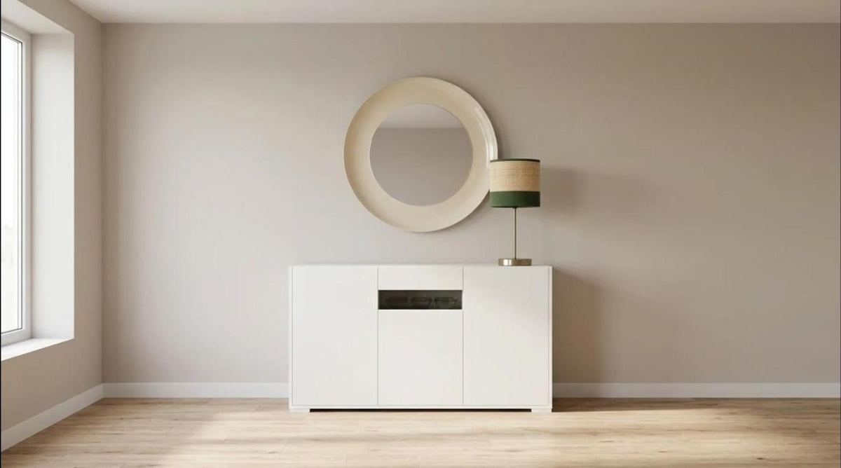 Madia moderna con ante a specchio: come sceglierla e dove metterla - idee con prodotti Kery