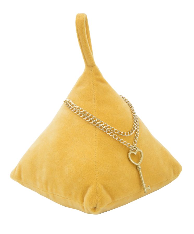 fermaporte_in_velluto_triangolare_con_pendente_arancione_14x14x20_cm__triangle