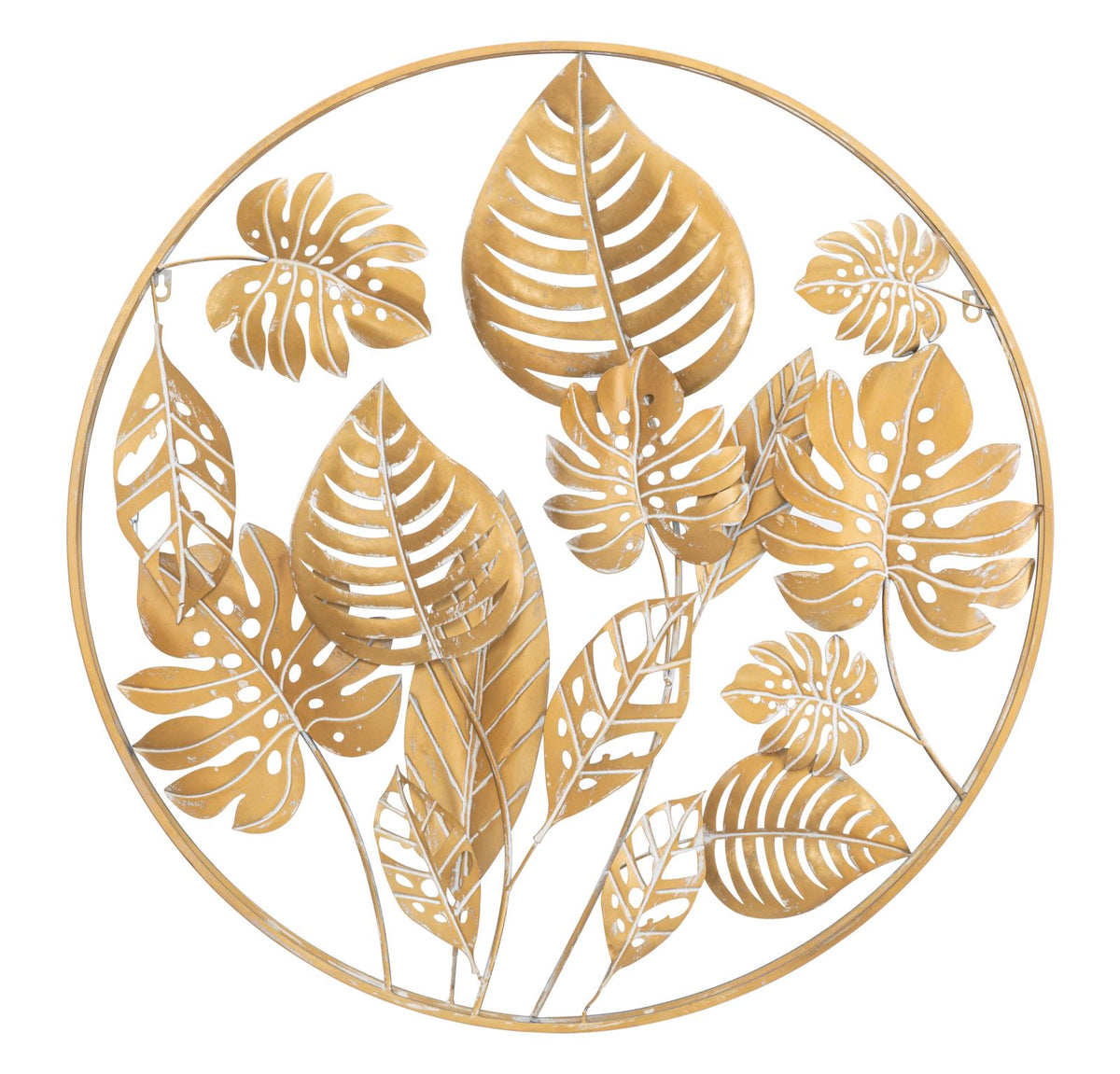 pannello_decorativo_3d_rotondo_in_metallo_dorato_con_foglie__jungle_round