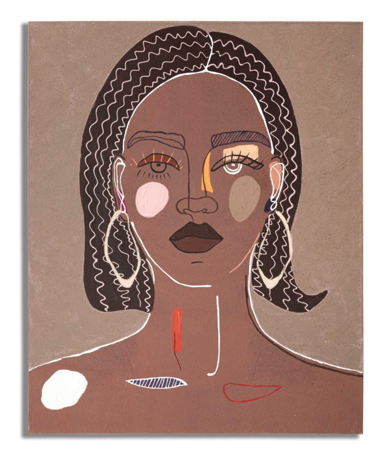 dipinto_su_tela_donna_tribale_con_cornice_80x100_cm__tribal