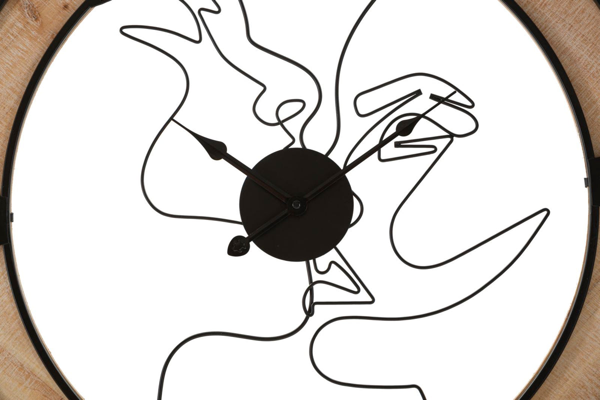 orologio_da_parete_rotondo_con_cornice_in_legno_e_volti_stilizzati__couple