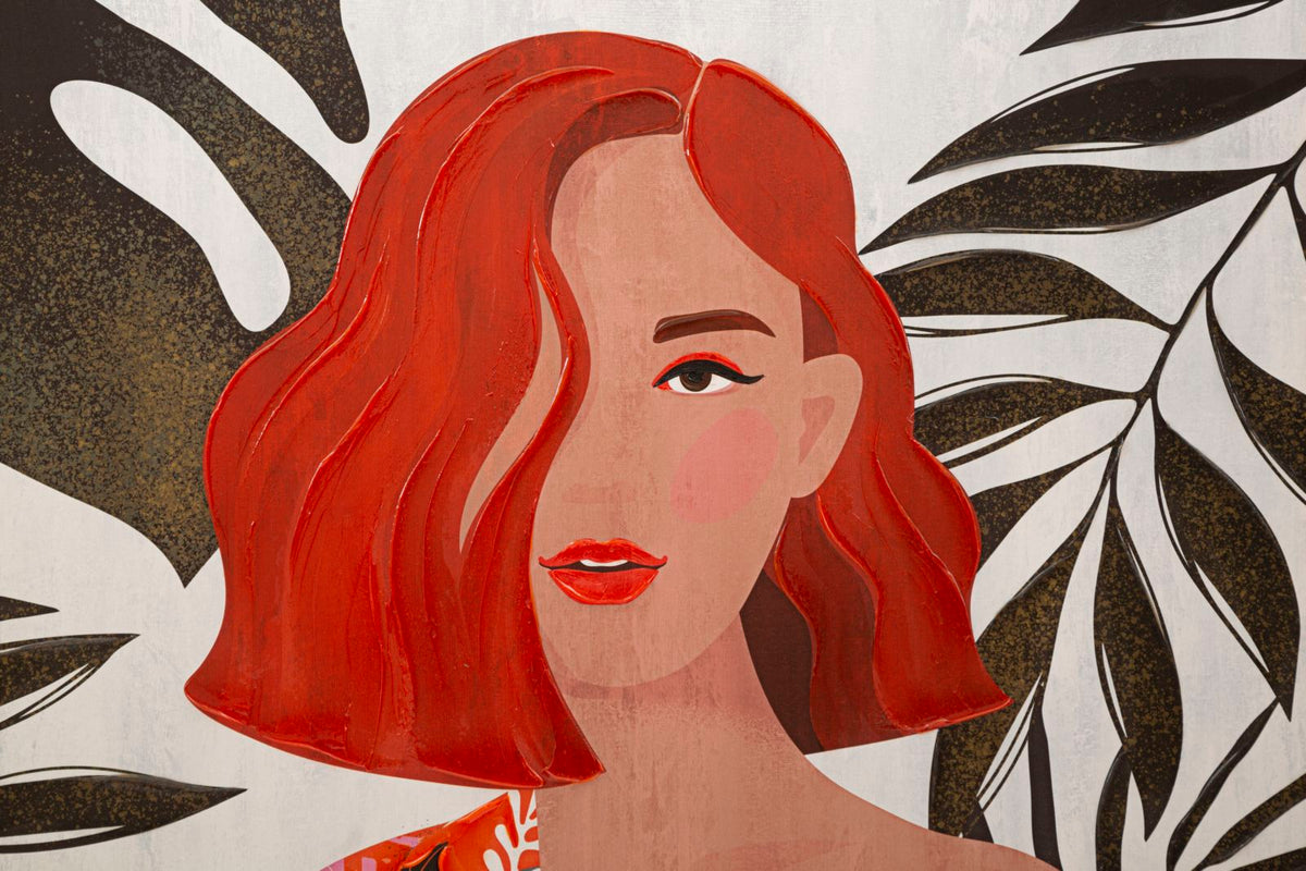 stampa_su_tela_con_figura_femminile_e_fiori_tropicali_80x120__lady_jungle
