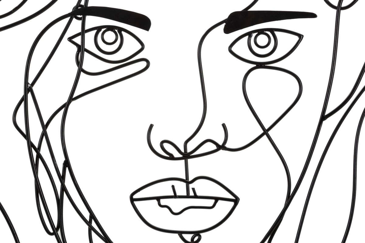 pannello_decorativo_3d_da_parete_in_metallo_nero_volto_ragazza__face