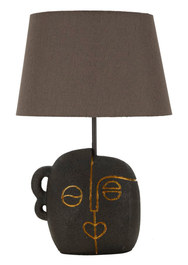 lampada_da_tavolo_in_resina_volto_tribale_con_paralume__tribal