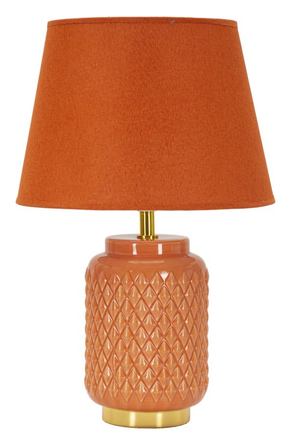lampada_da_tavolo_arancione_con_rombi_in_rilievo_e_paralume__square