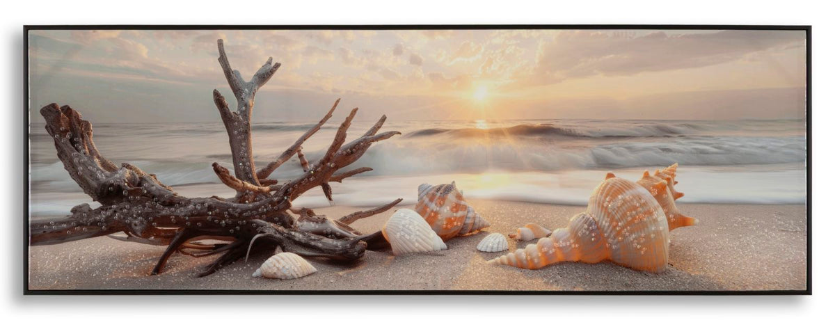stampa_dipinta_su_tela_laccata_con_cornice_152x52_cm_tema_spiaggia__beach