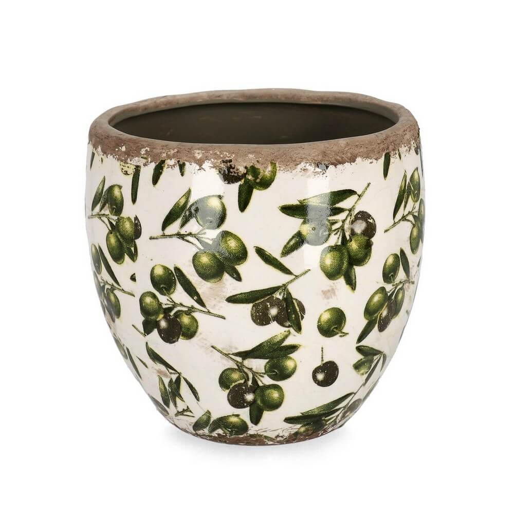 Vaso in Porcellana con Decoro Olive Stile Vintage - OLYVIA
