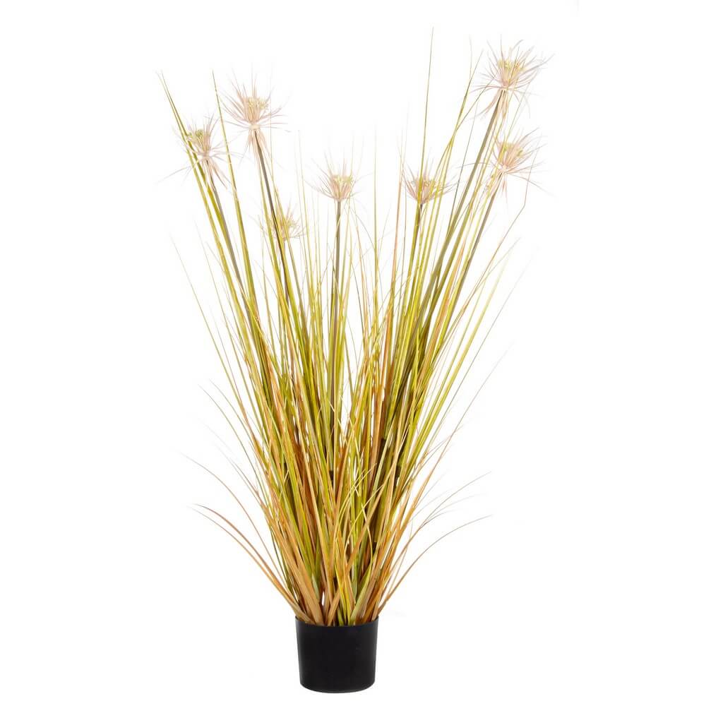 Set di 4 Piante Artificiali Erba Desertica con Vaso in PVC H120cm - ECLISSE