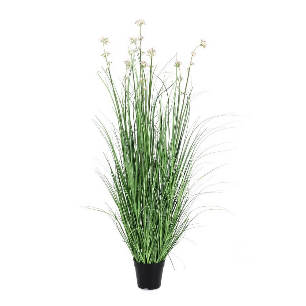 Set di 2 Piante Artificiali Allium con Vaso Altezza 115 cm - ALLIUM