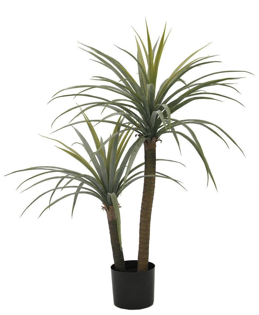 Set di 4 Piante Dracaena Artificiali con Vaso Altezza 110 cm - DRACAENA