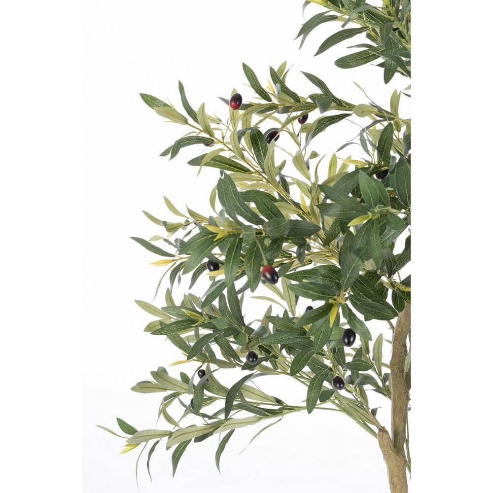 Set di 2 Piante di Ulivo Artificiali con Vaso Altezza 150 cm - ULIVO