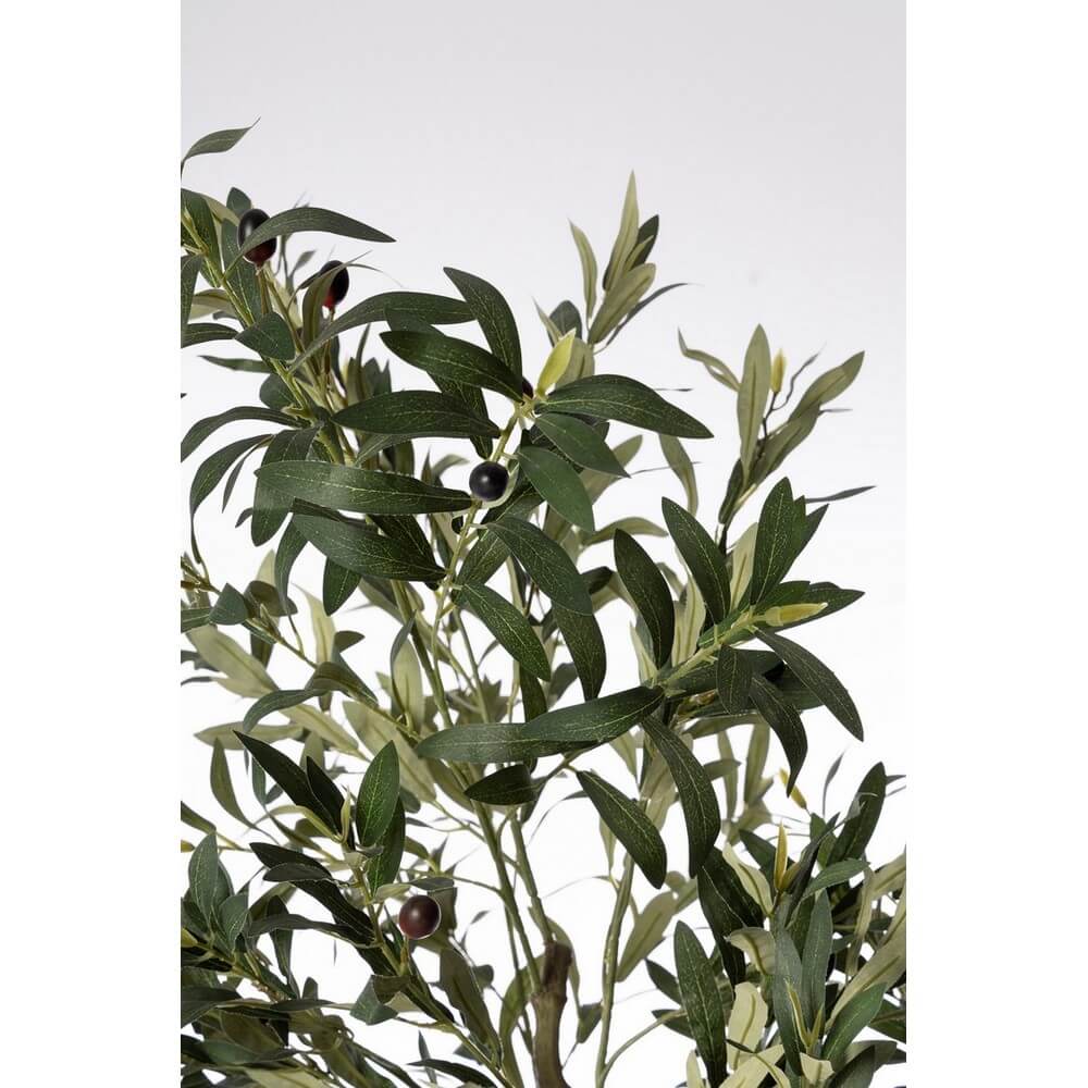 Set di 2 Piante di Ulivo Artificiali con Vaso Altezza 180 cm - ULIVO