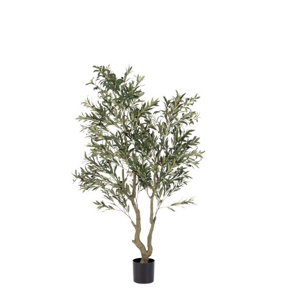 Set di 2 Piante di Ulivo Artificiali con Vaso Altezza 180 cm - ULIVO