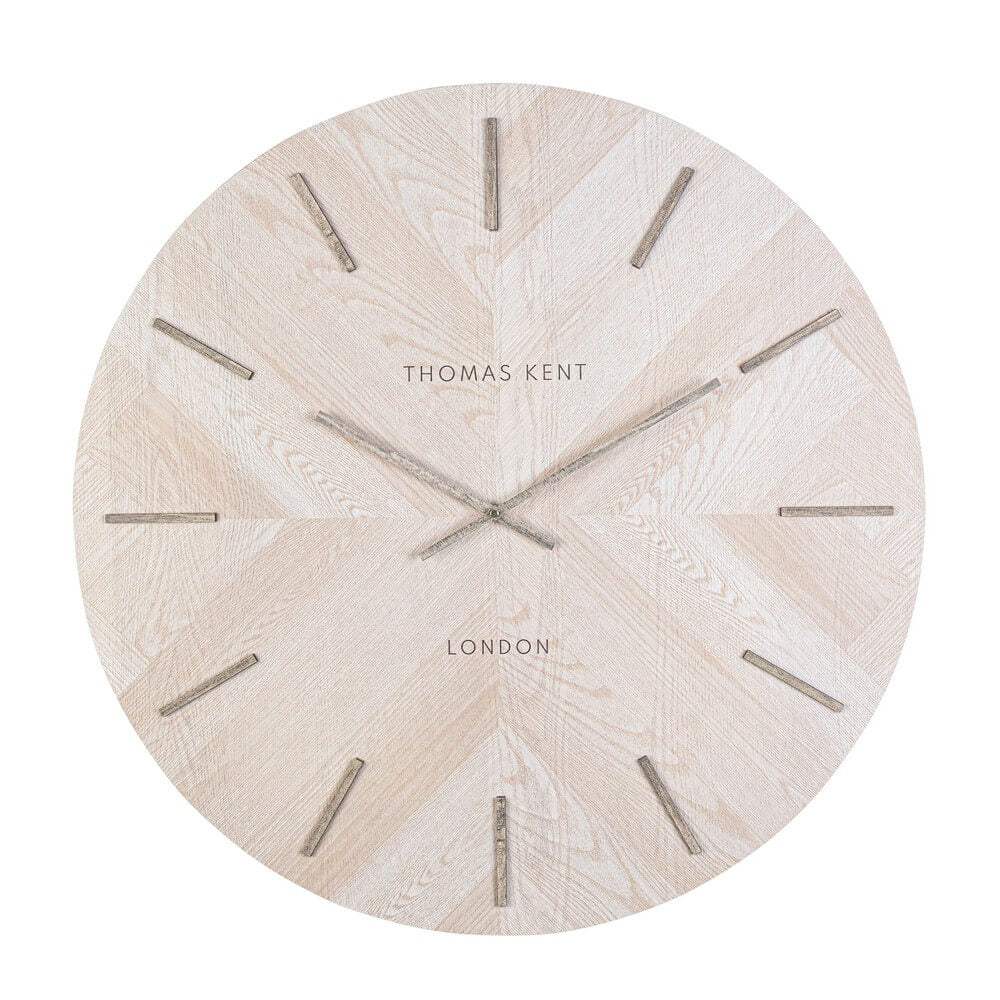Orologio da Parete Rotondo in MDF Effetto Legno Chiaro 76 cm - EMPYREAL