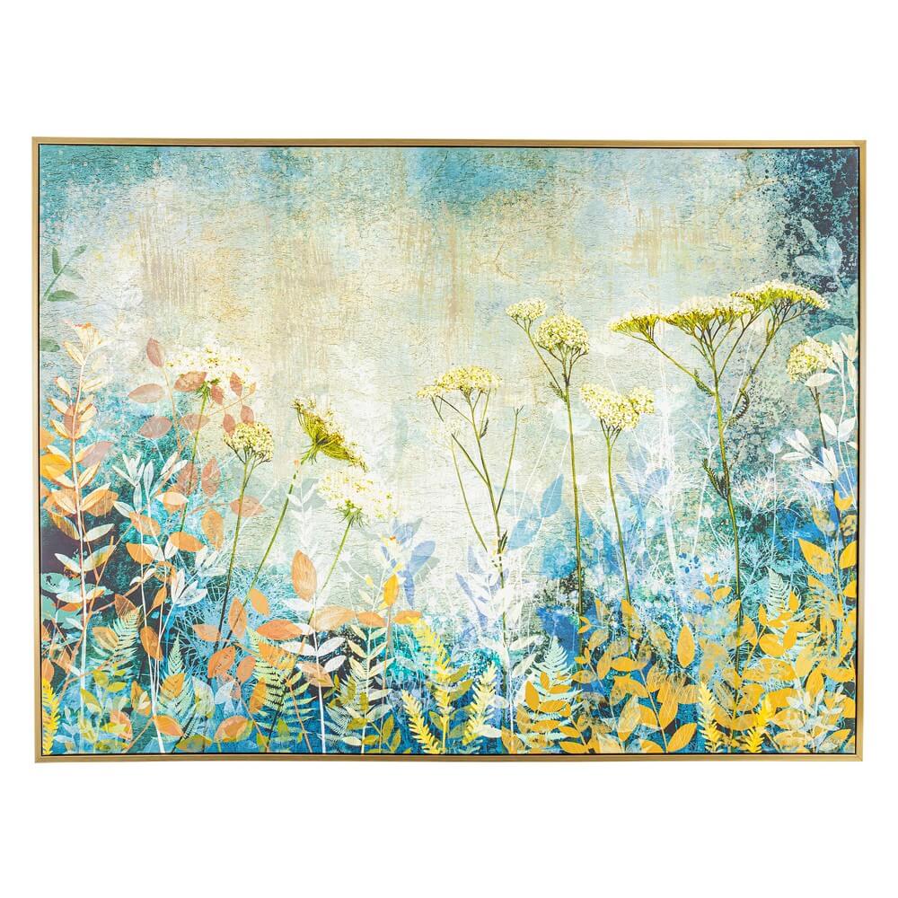 Quadro con Cornice Stampa Botanica Dipinta a Mano 120x90 cm - SVETLANA