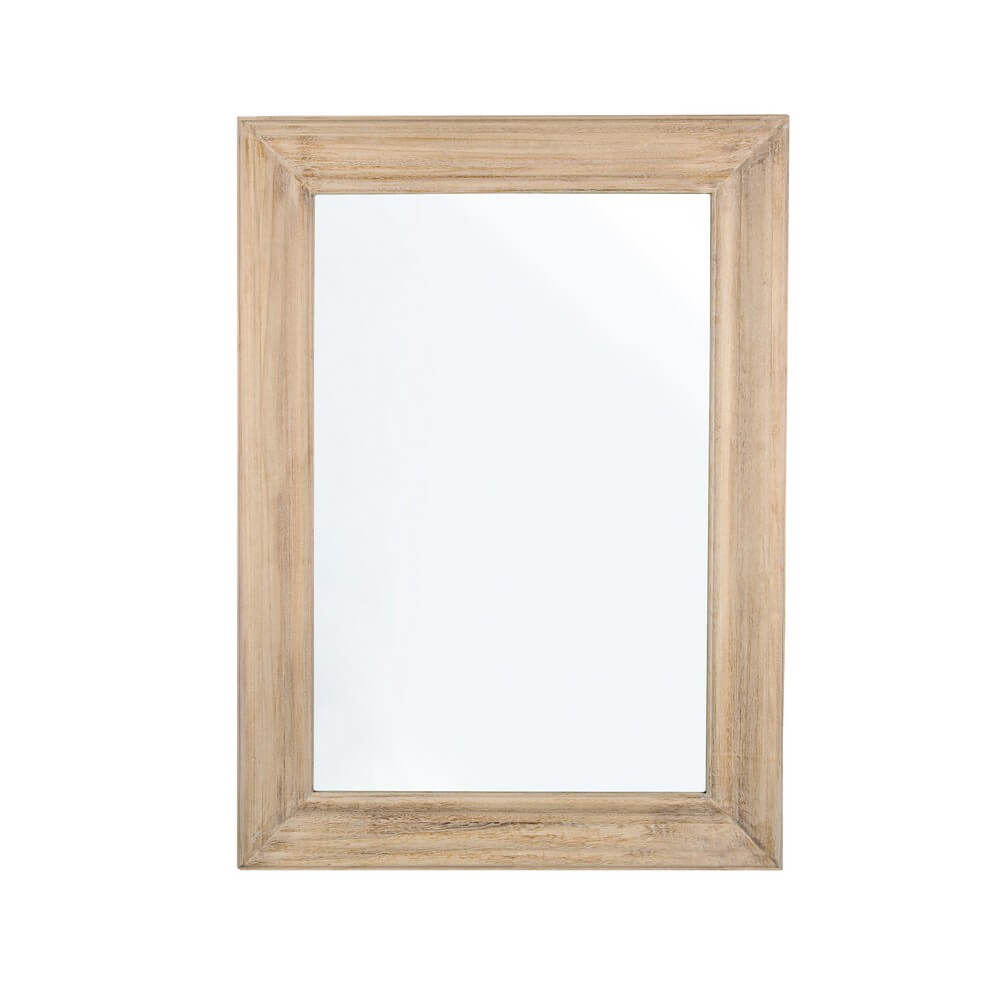 Specchio Rettangolare con Cornice in Legno di Paulonia 81x111 - YOUNG