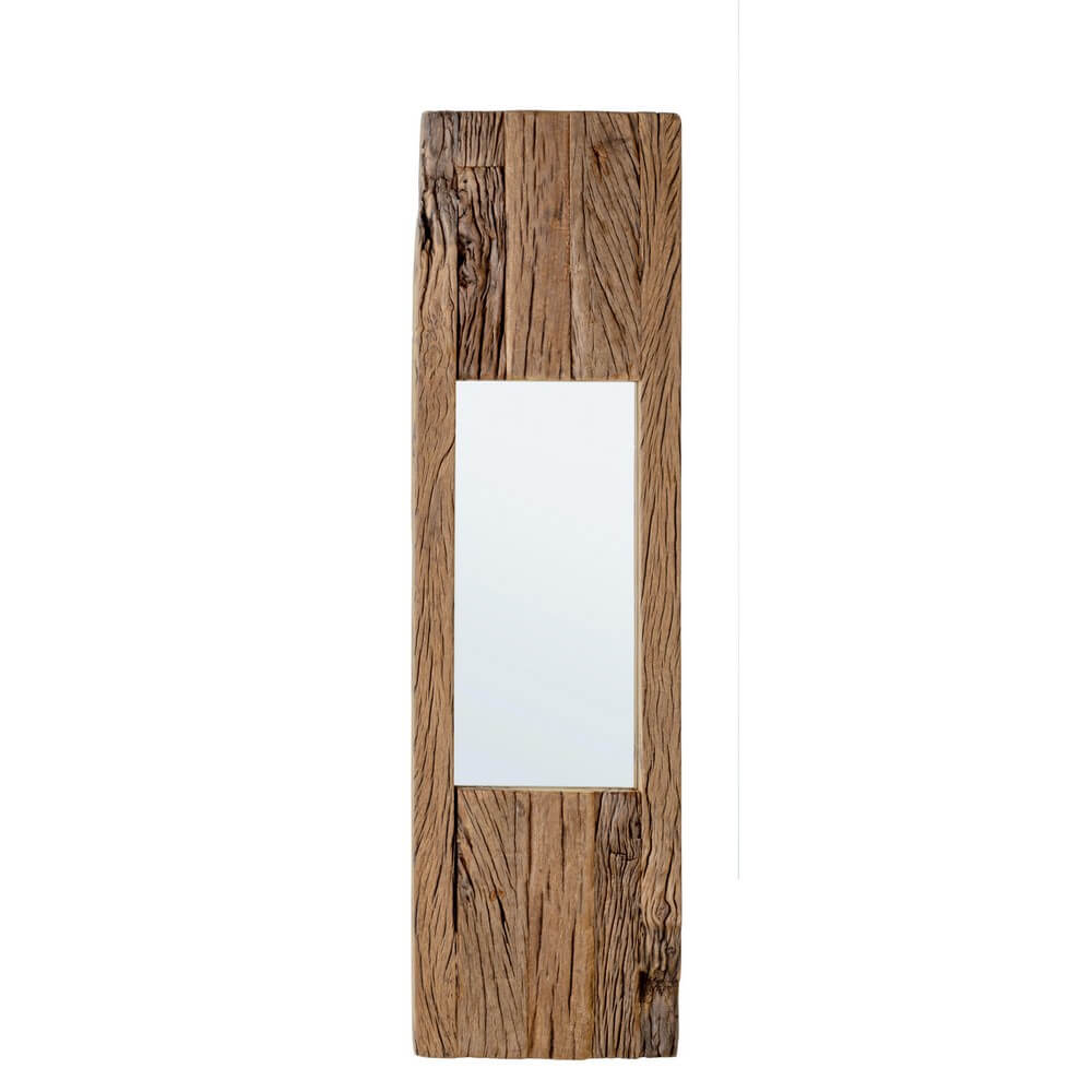 Specchio da Parete con Cornice in Legno Riciclato 25x90 cm - ELLIOTT