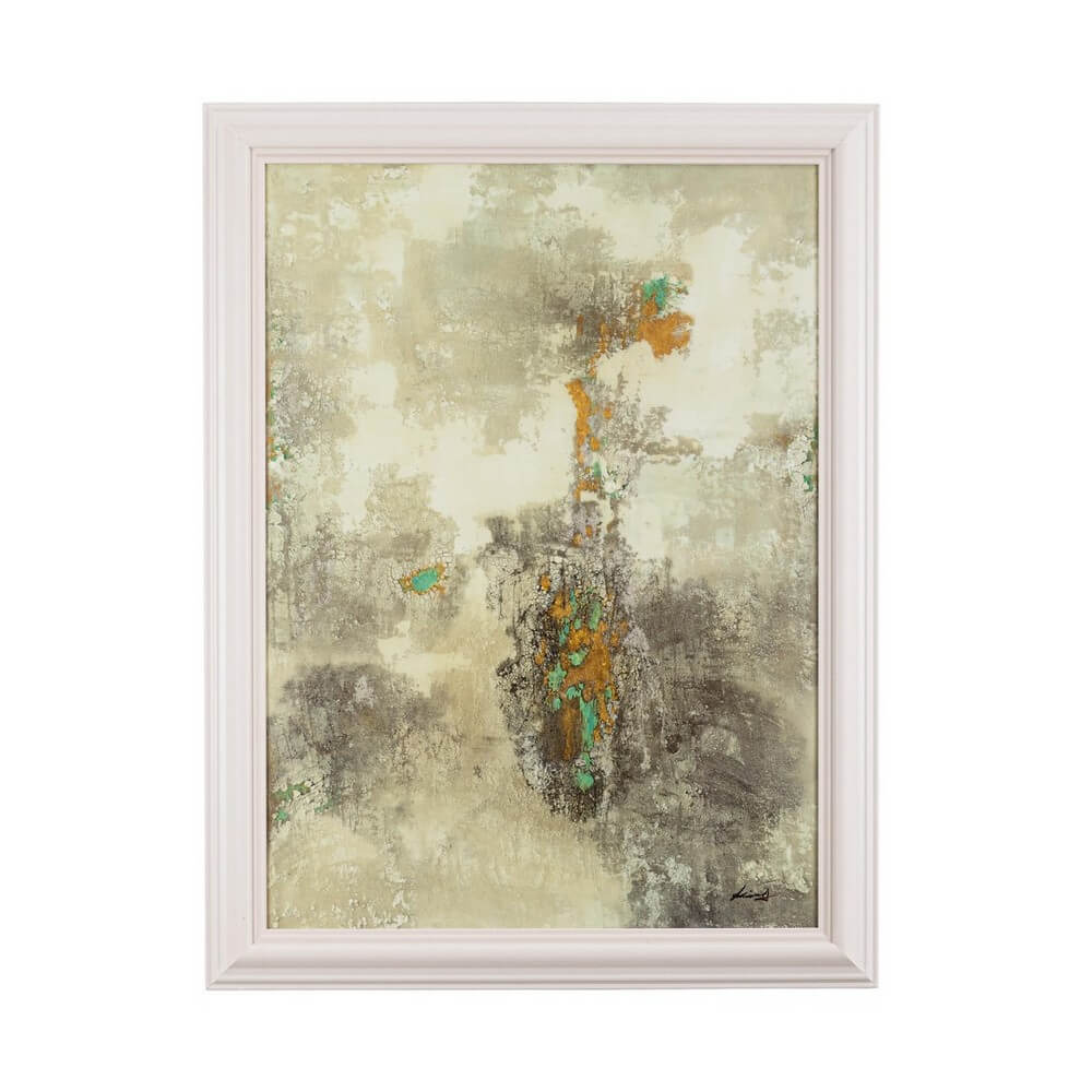 Quadro Astratto Dipinto a Mano con Cornice 80x110 cm - BOLD
