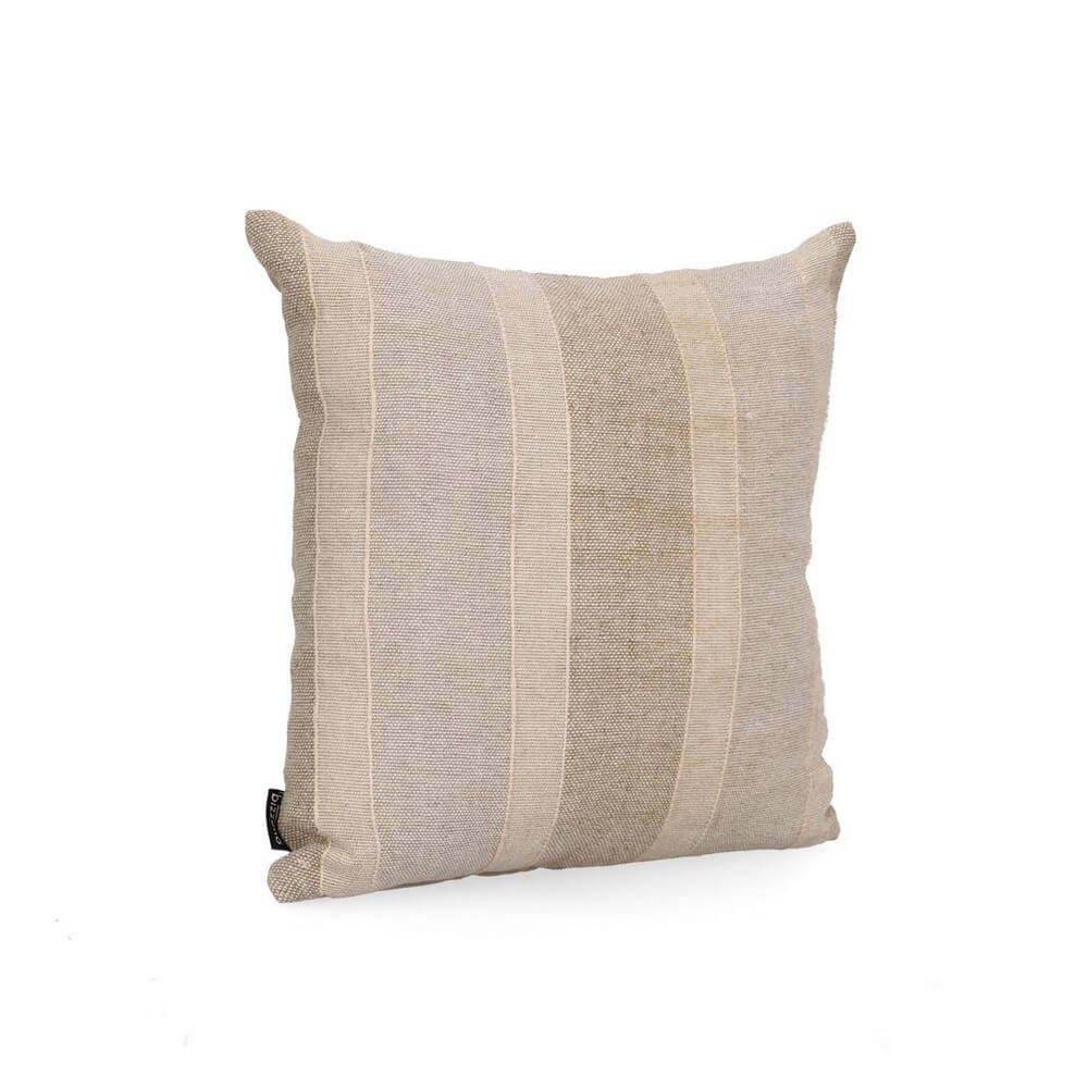 Cuscino Decorativo in Cotone e Lino a Righe 45x45 cm - RAIPUR