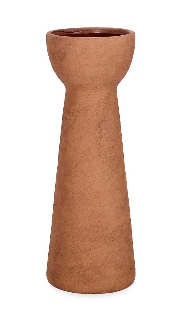 Set di 2 Vasi Alti in Terracotta Forma Conica Artigianale - HECTOR