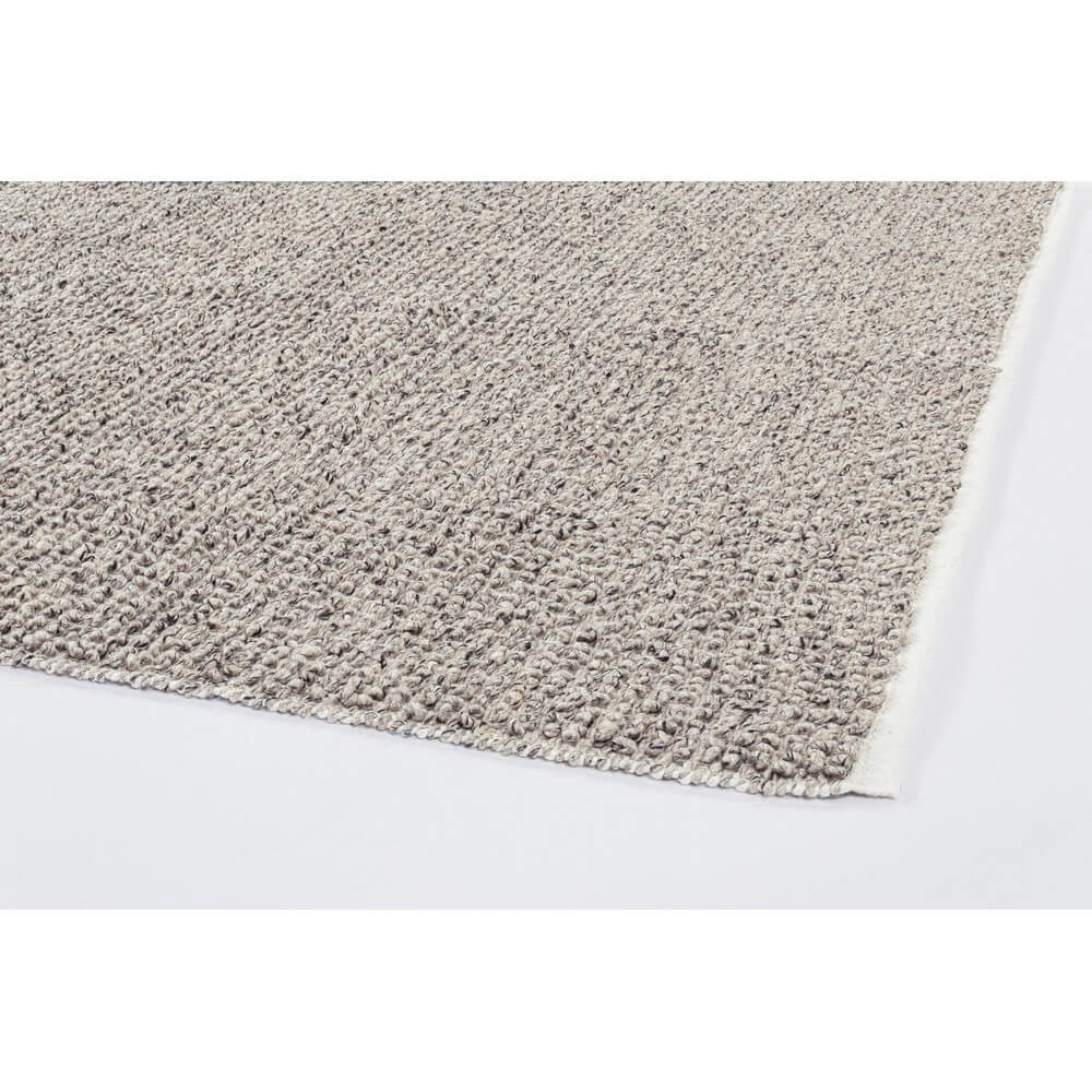 Tappeto in poliestere riciclato intrecciato grigio 160x230 cm - JOSHI