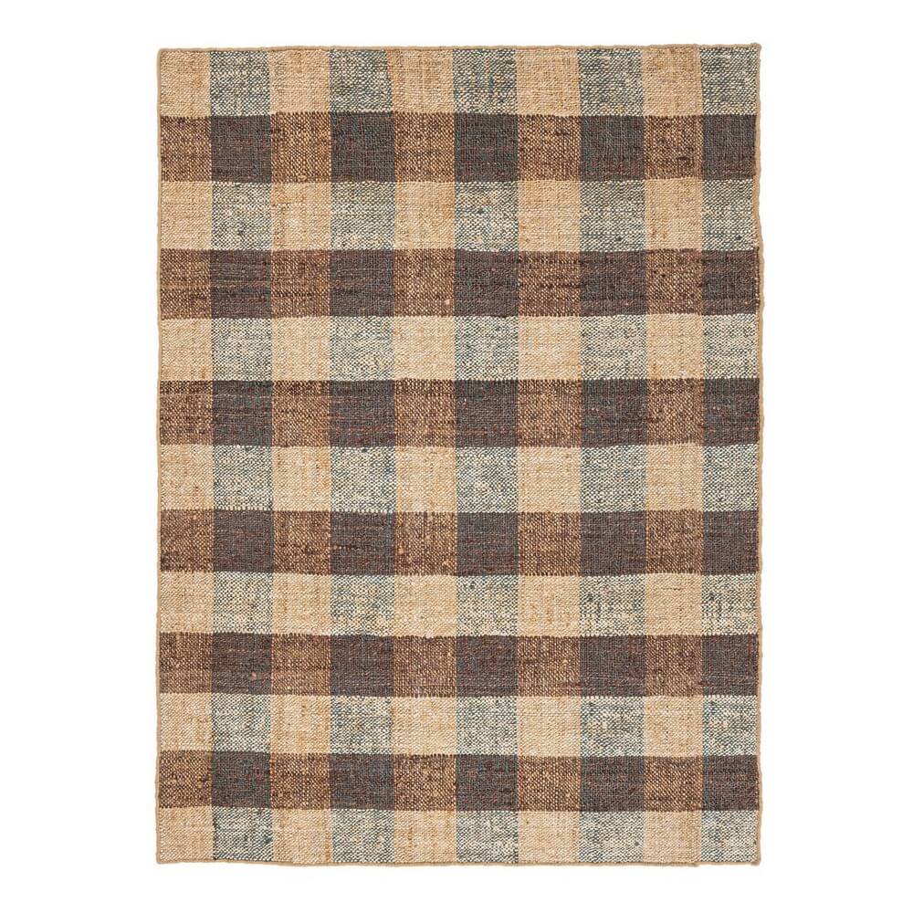 Tappeto in Iuta Artigianale a Quadri 200x300 cm - RUANDA