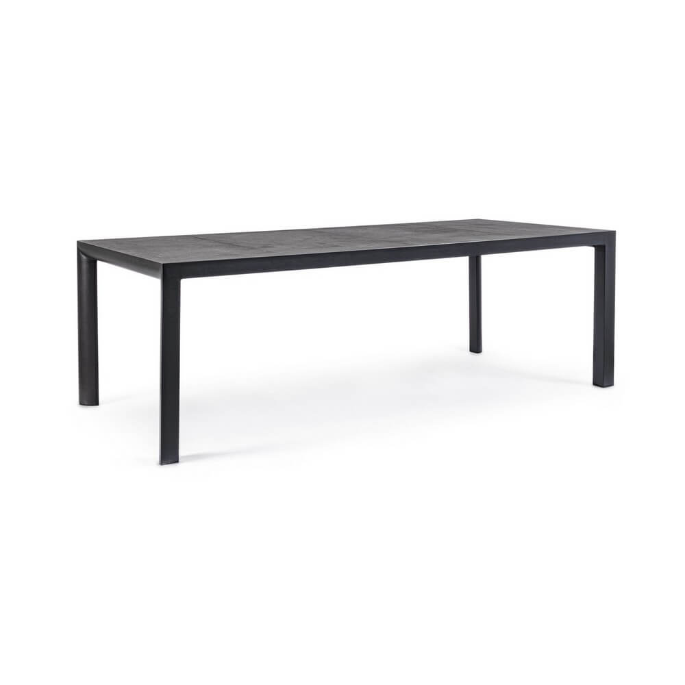 Tavolo da esterno in alluminio e ceramica 220x100 cm - MASON