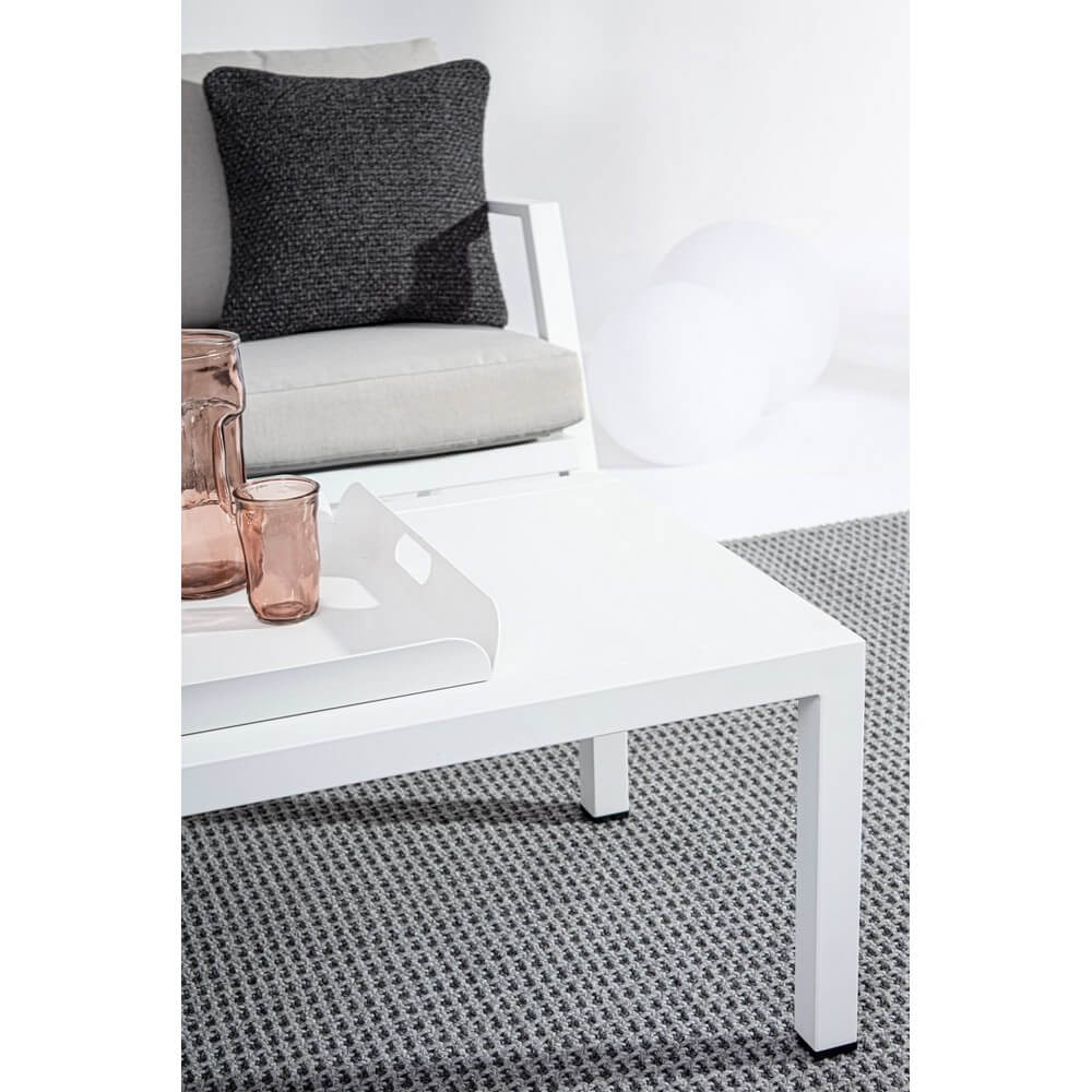 Set salotto da giardino in alluminio con cuscini 4 pezzi - ADVENTUROUS