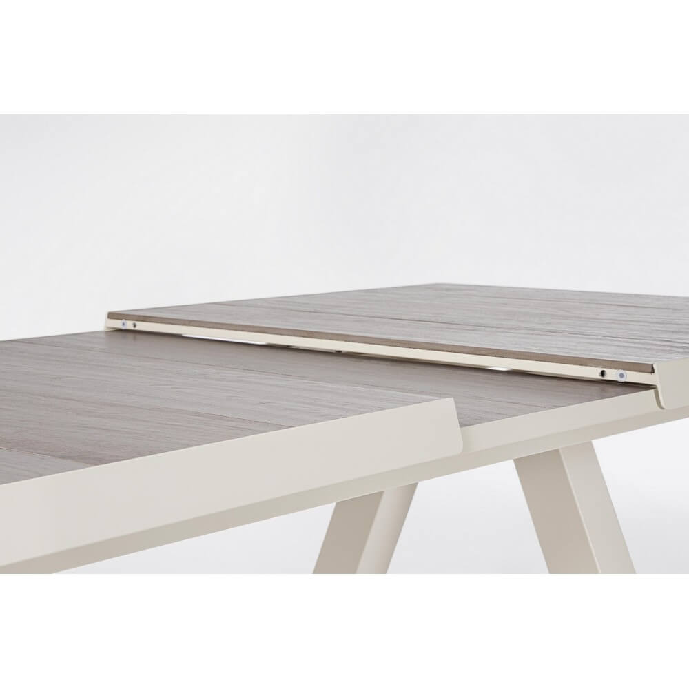 Tavolo da Giardino Allungabile in Alluminio con Piano in Ceramica - KRION