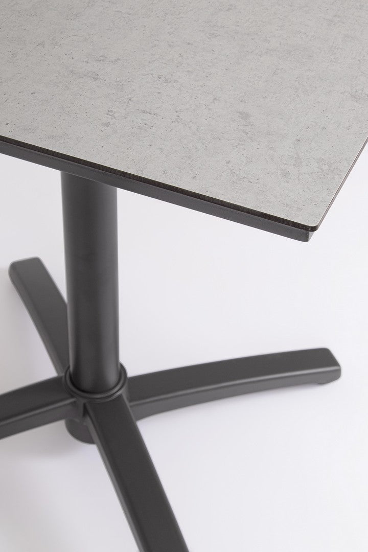 Tavolo da bar quadrato pieghevole 70x70 piano HPL base alluminio - CLARET