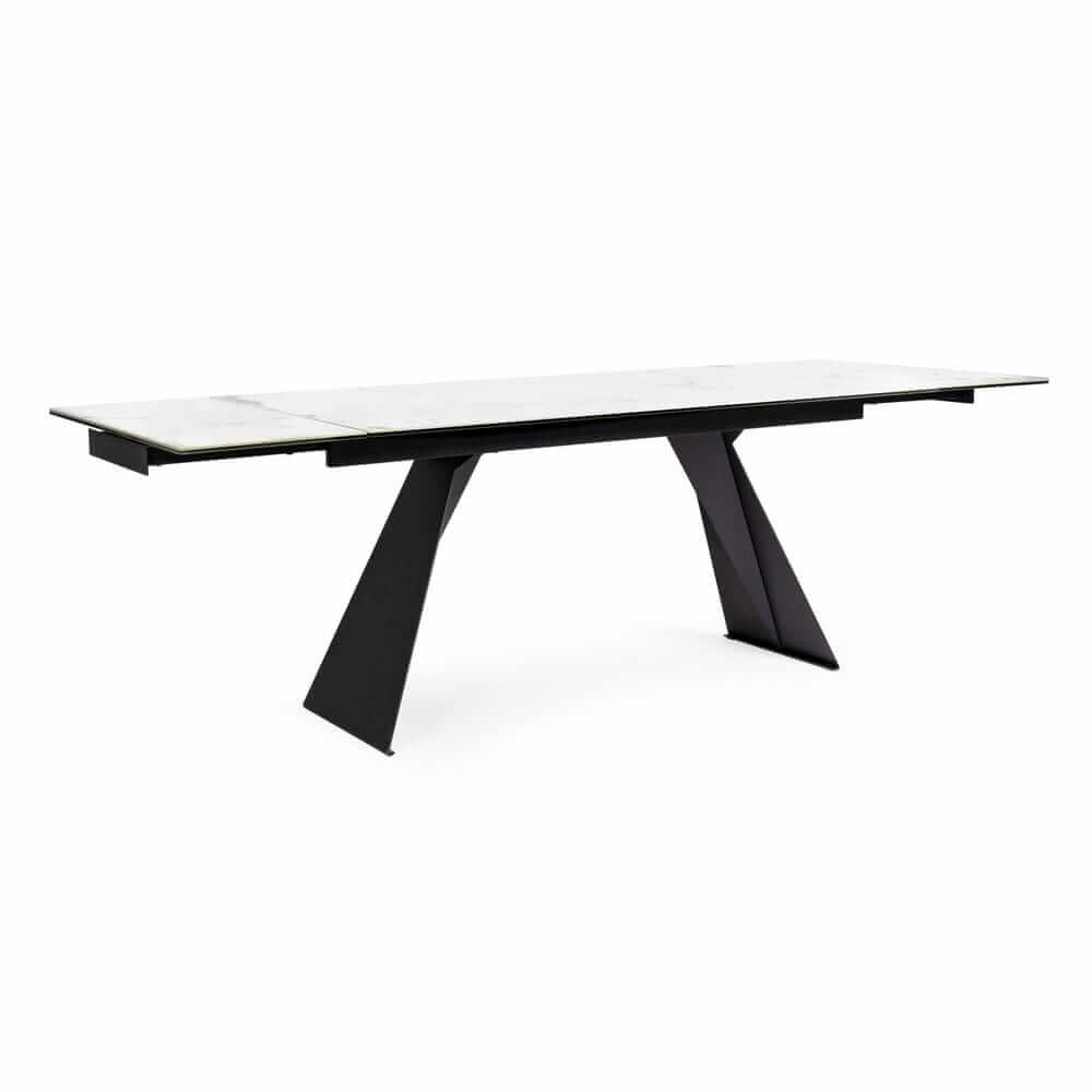 Tavolo Allungabile in Ceramica con Base in Acciaio 160-240x90 - ORION