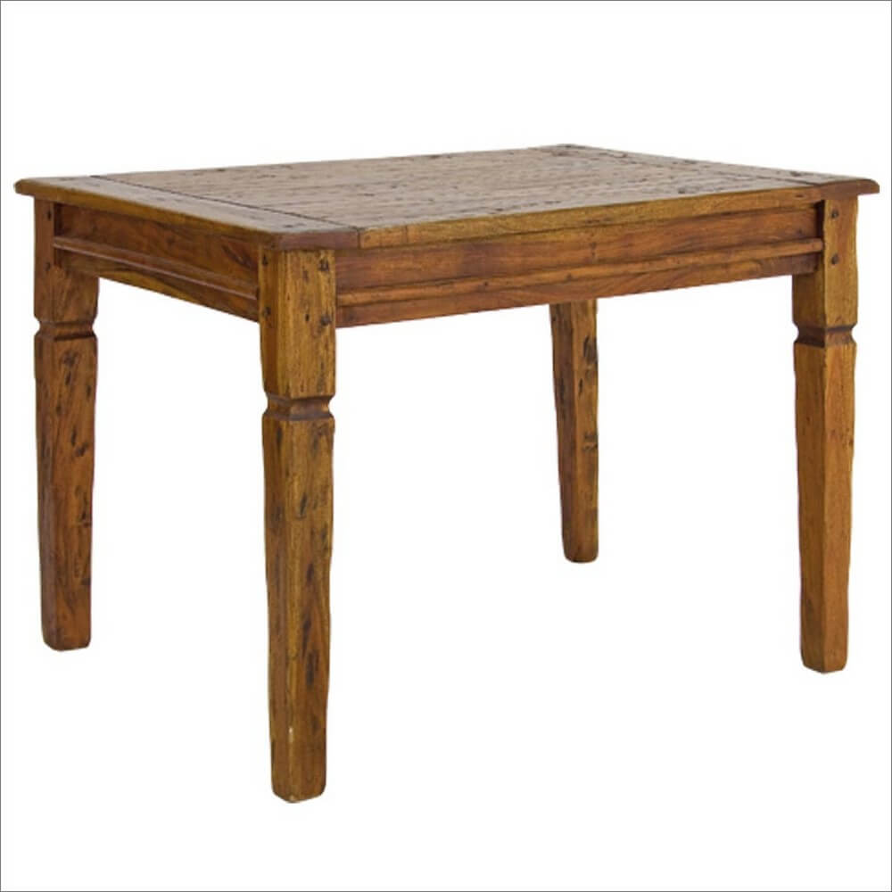 Tavolo allungabile in legno massello di acacia stile rustico - NINA