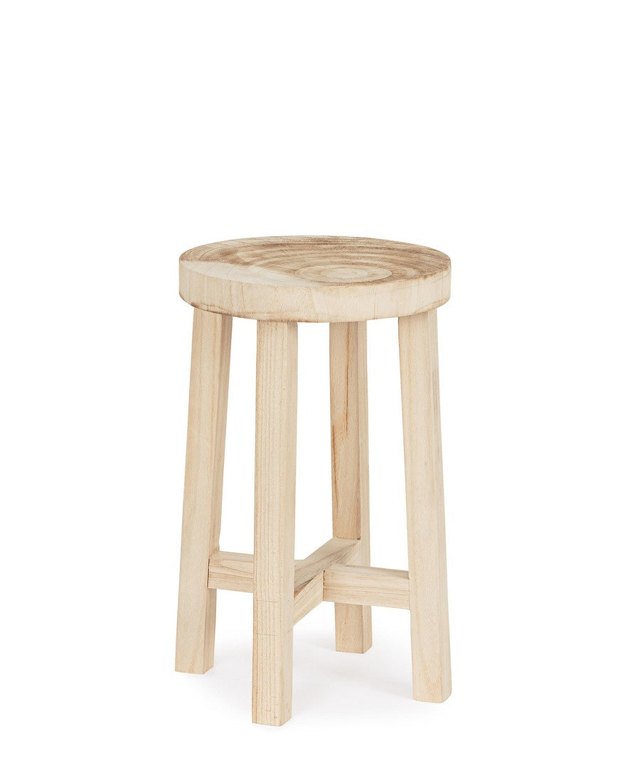 Set di 2 Porta Vaso in Legno Naturale di Paulownia 31x50 cm - YAKO