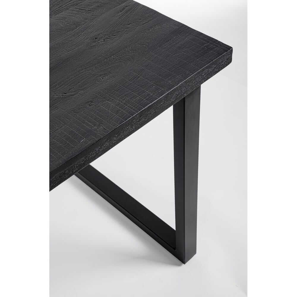 Tavolo da Pranzo in Legno di Mango e Acciaio 160x90 cm - KENDRICK
