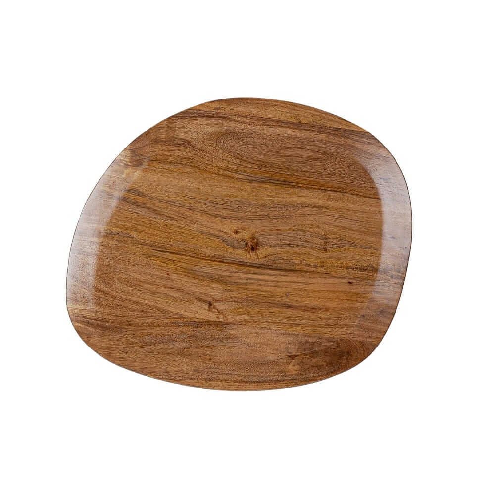 Piano in legno irregolare FRANKLIN grigio scuro visto dall'alto senza base #colore_Naturale