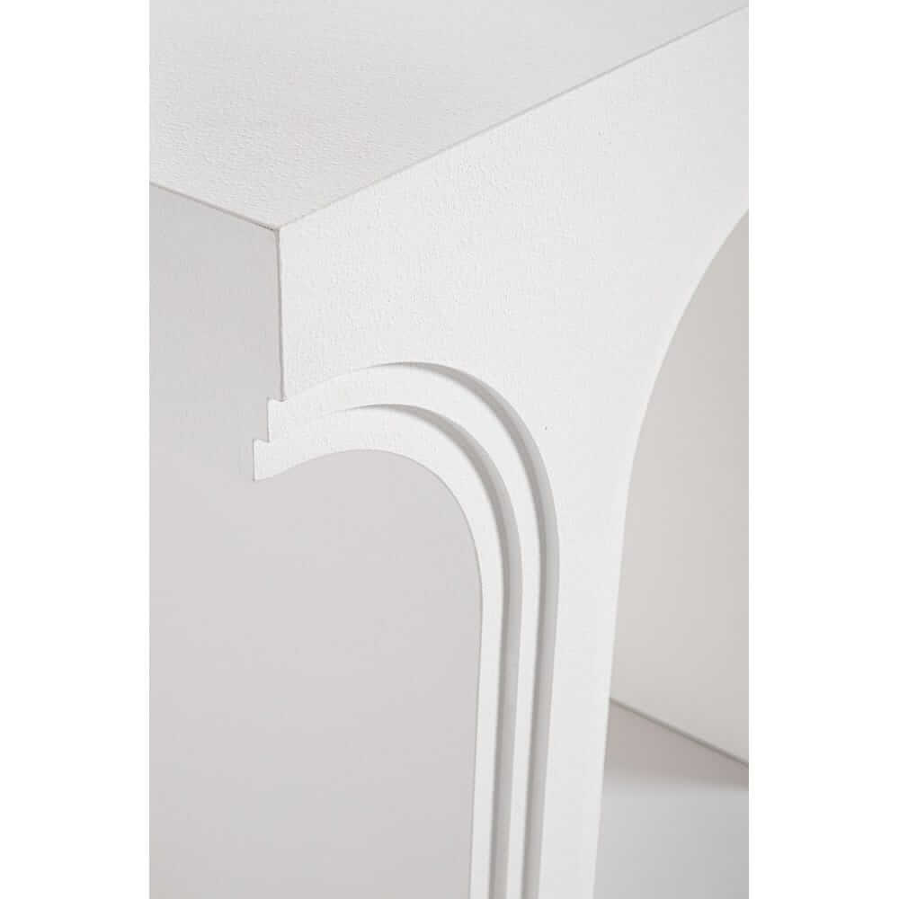 Consolle design ad archi in MDF laccato bianco opaco - ROAM
