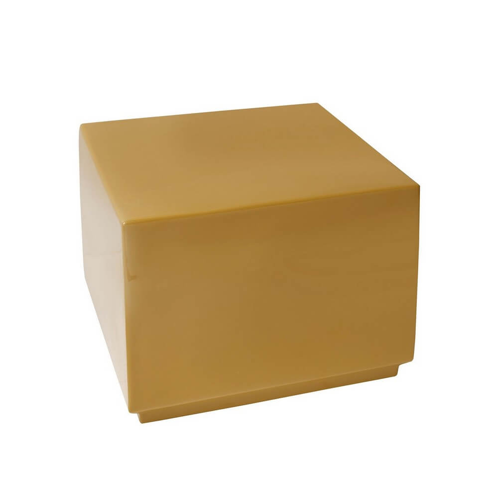Tavolino da Salotto Quadrato in Acciaio Laccato Lucido 41x41 - AMODA