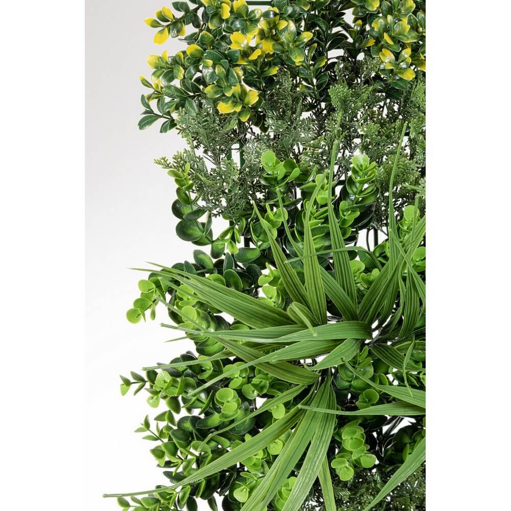 Pannello parete verde artificiale mix primaverile 100x100 cm - NOVARA