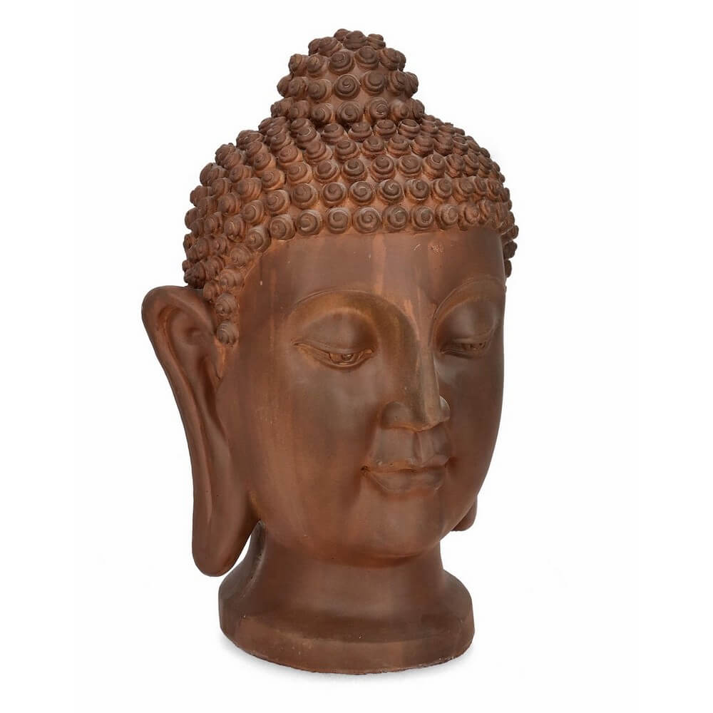 Statua Testa di Buddha in Fibra di Vetro per Esterno H59 cm - MEILI