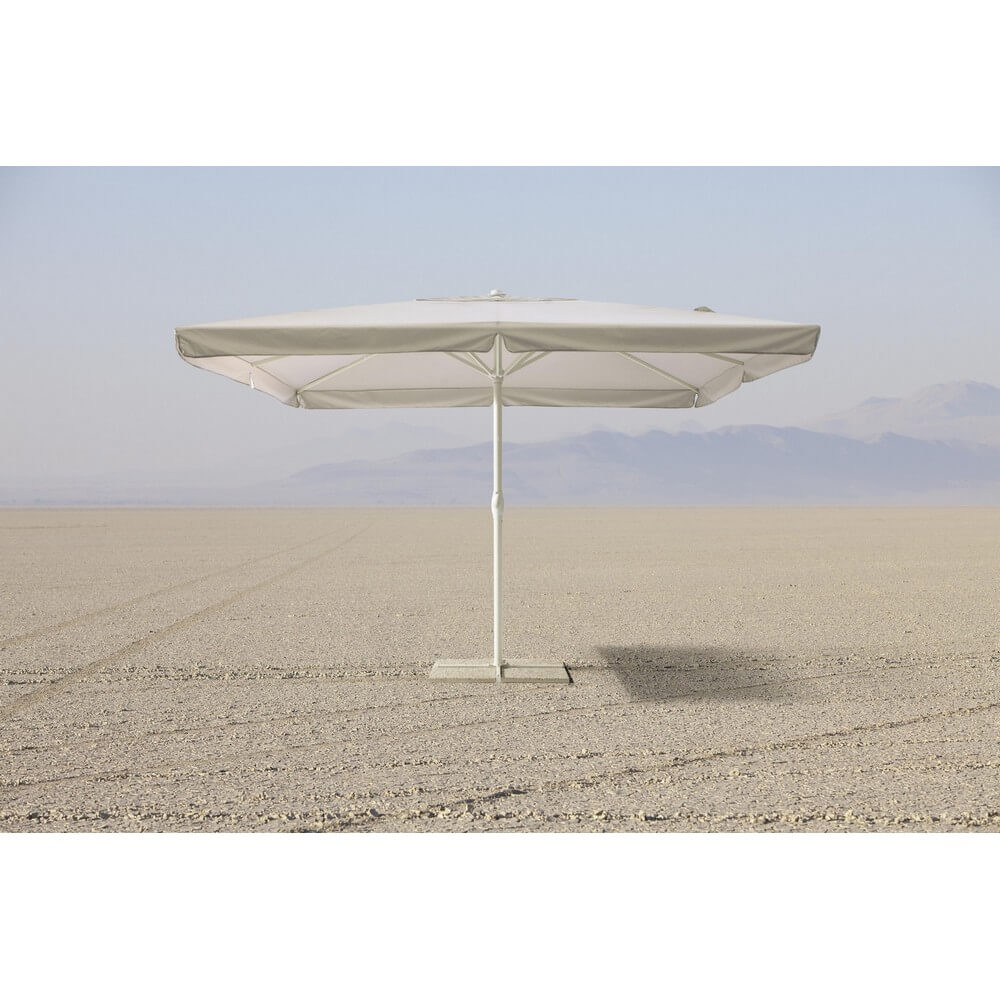 Ombrellone da Giardino Quadrato 4x4m con Base a Croce in Alluminio - ALGHERO