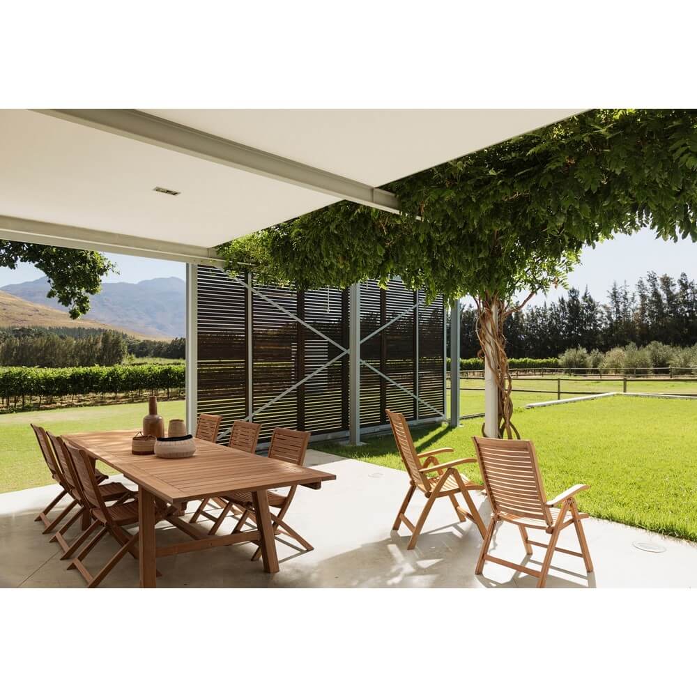Set di 2 Sedie Pieghevoli da Esterno in Legno Teak - CHARMING