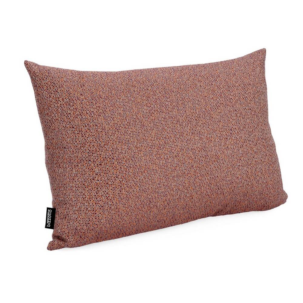 Cuscino da Esterno in Tessuto Idrorepellente Arancio Melange 60x40 cm - SIRIN