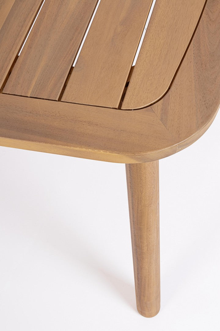 Tavolo da giardino in legno acacia 183x99 effetto teak FSC - PABLO