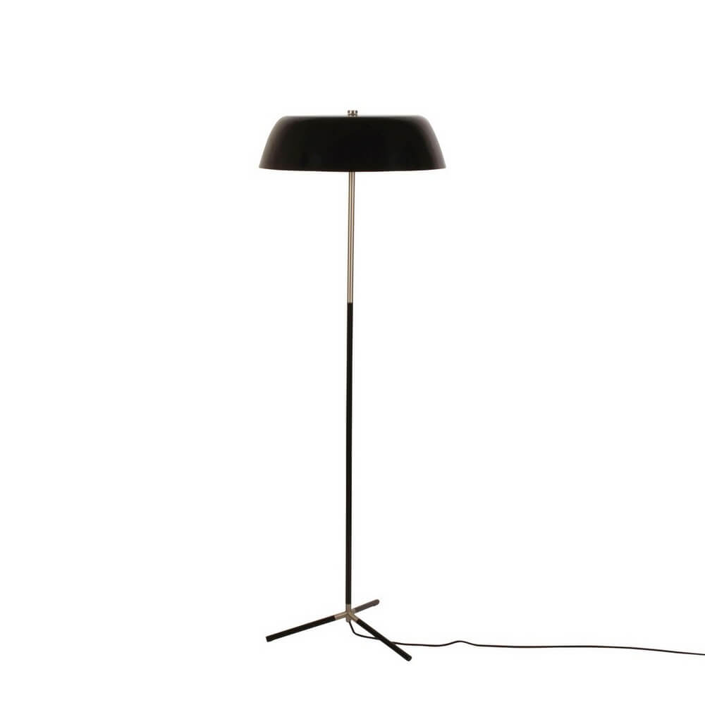 Lampada da Terra in Metallo Nero con Base a Tre Piedi H140 - SIMOR