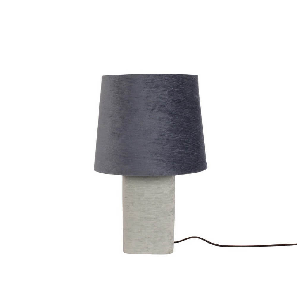 Lampada da Tavolo in Metallo con Paralume in Tessuto H50 - DEMRA