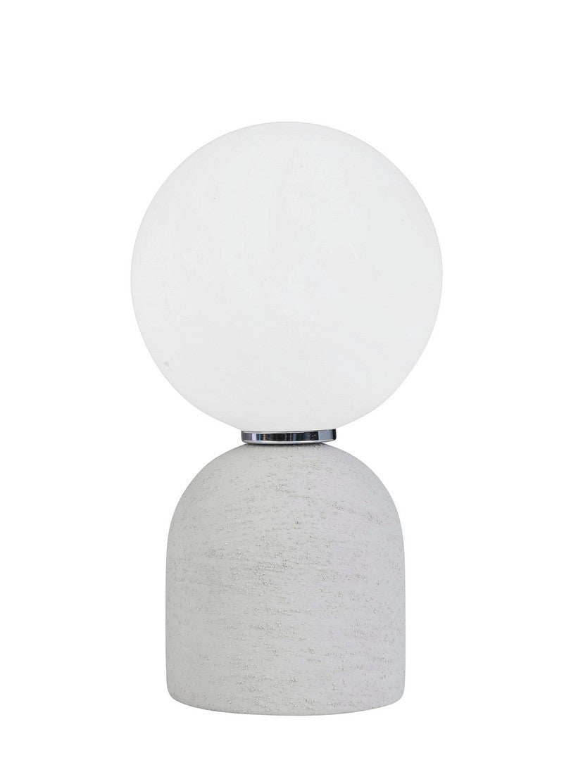 Lampada da Tavolo con Base in Ceramica e Sfera in Vetro H22 - JOVAN