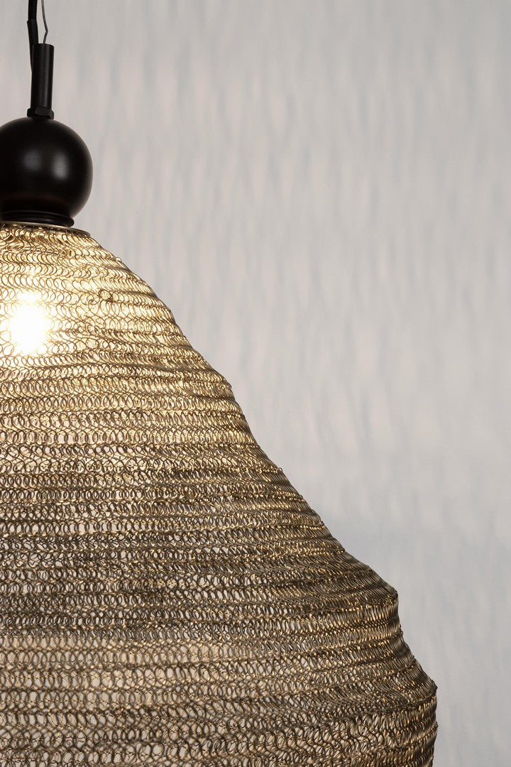 Lampadario a Sospensione in Metallo Intrecciato Forma Rombo - DARIO