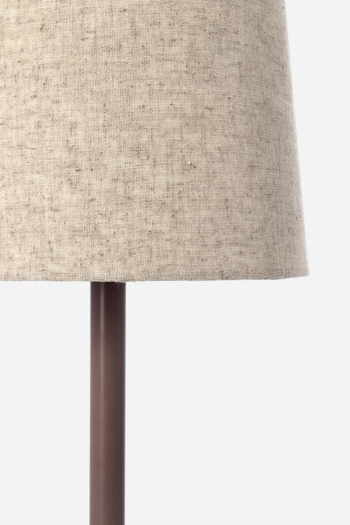 Lampada da Tavolo in Metallo e Cotone con Base a Croce H60 - SURI