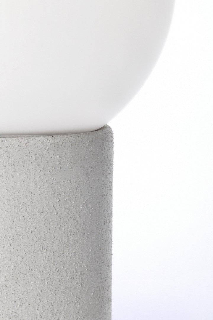 Lampada da Tavolo in Ceramica con Sfera in Vetro H35,5 cm - JOVAN