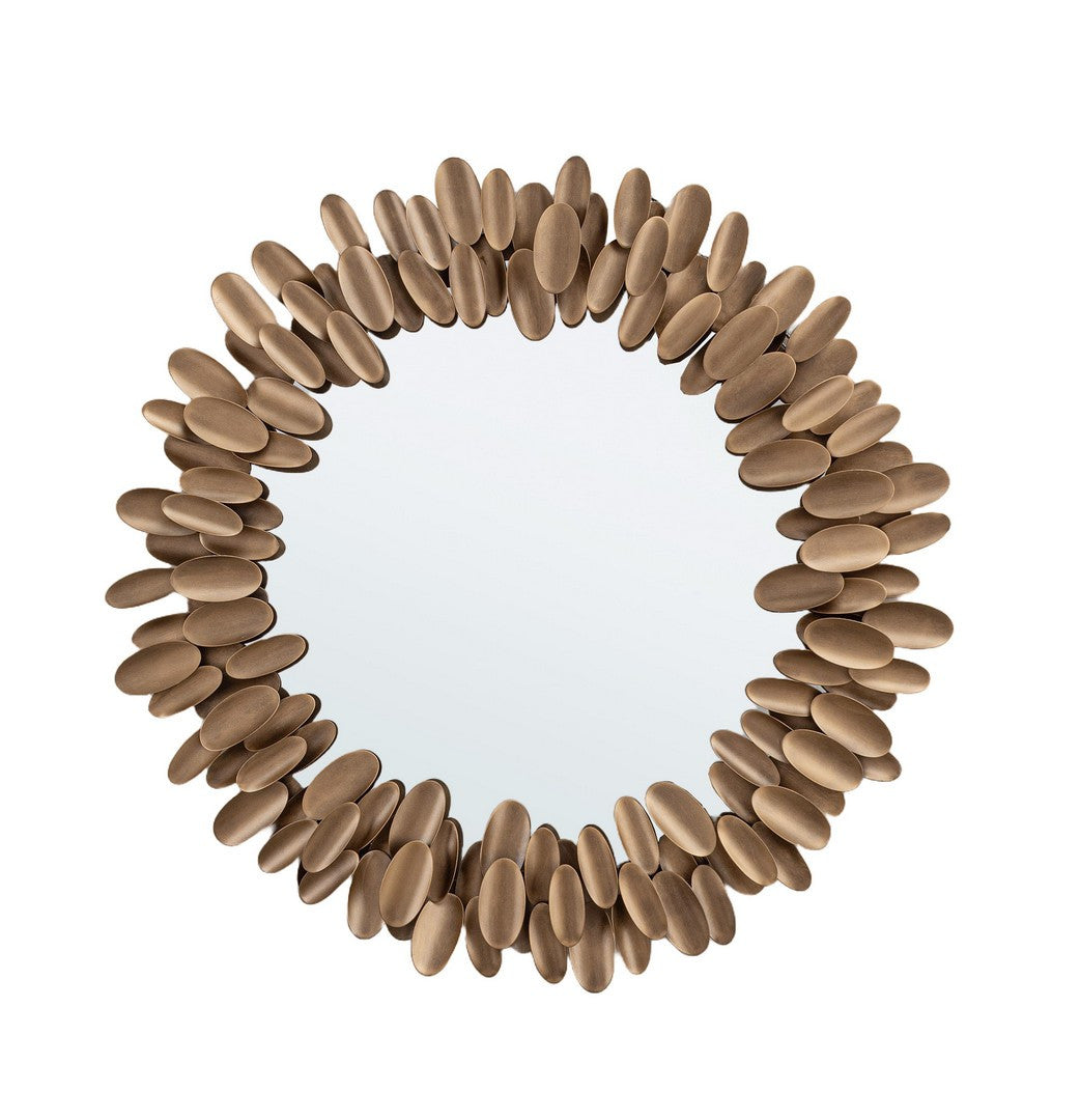 Specchio Rotondo con Cornice a Ciottoli - MIRAT
